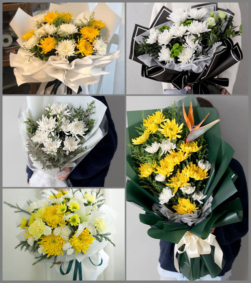广东江门市台山市端芬镇莲湖村白事花束代送